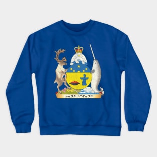 Vintage Distressed Coat of arms of Nunavut Canada Crewneck Sweatshirt